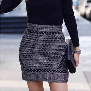 📌 Maje Paris Metallic Mini Skirt